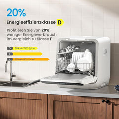Midea 3 Place Setting Bench Top Mini Dishwasher