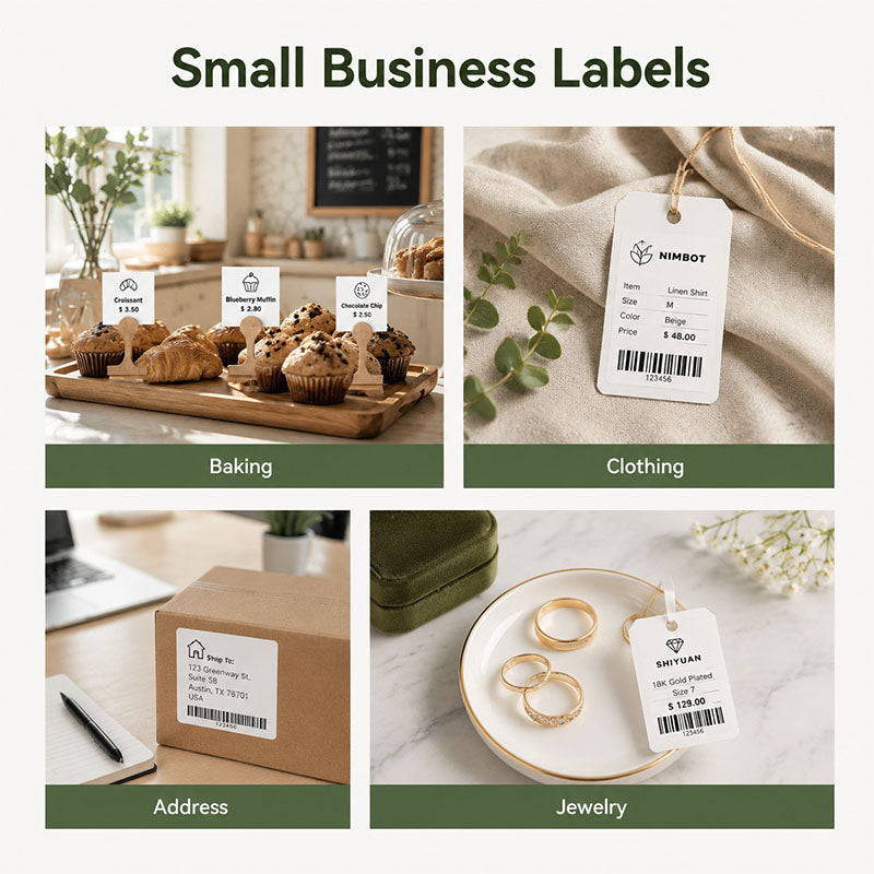 NIIMBOT B21 Portable Bluetooth Thermal Label Makers Inkless Label Printer