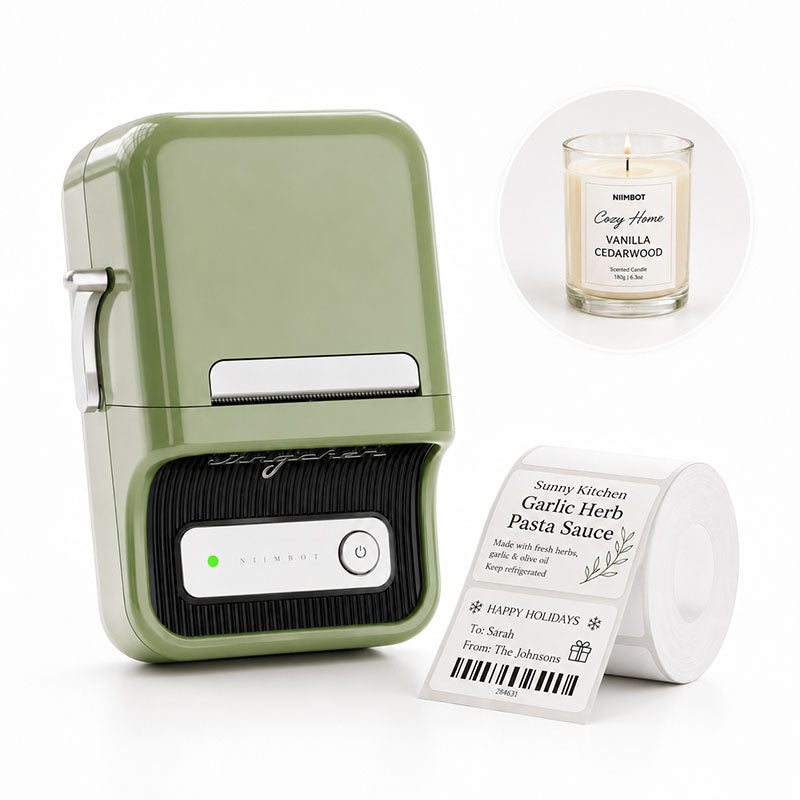 NIIMBOT B21 Portable Bluetooth Thermal Label Makers Inkless Label Printer