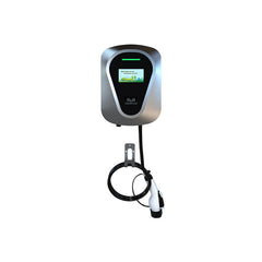 Wall-Mounted EV Charger 7KW, 32A with 4.3" Screen, RFID & 4G (Type 2 Cable, Bluetooth & WiFi)