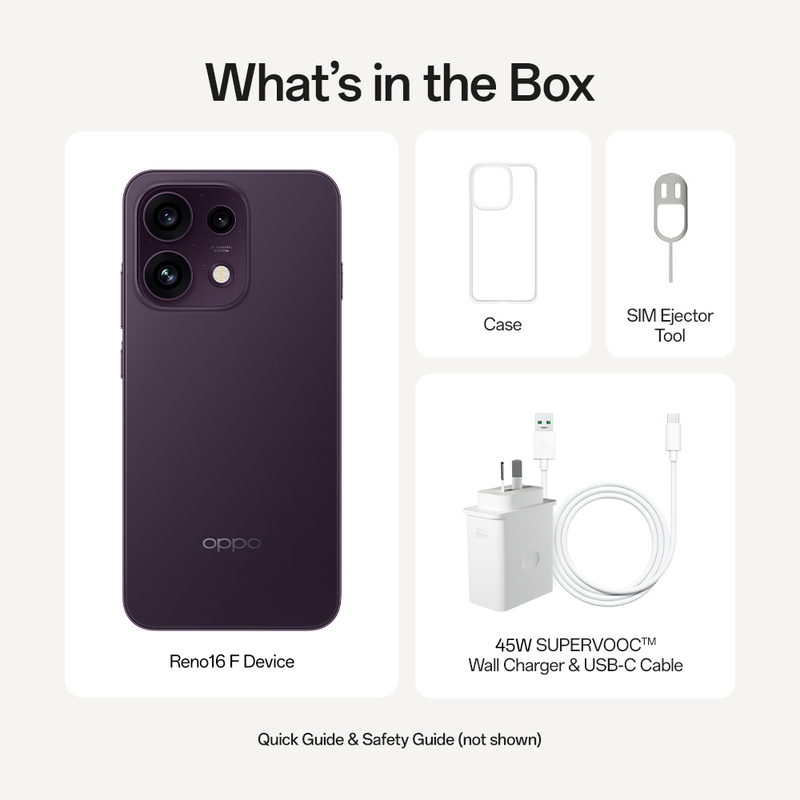 OPPO Reno16 F 5G 8GB+256GB Twilight Purple