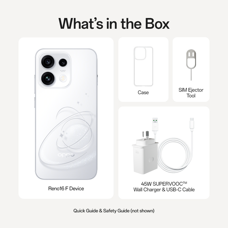 OPPO Reno16 F 5G 8GB+256GB Pop White
