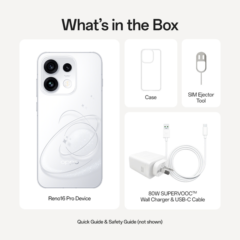 OPPO Reno16 Pro 5G 12GB+512GB Pop White