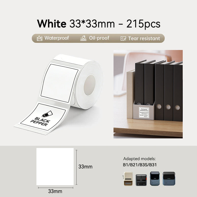 Niimbot B21/B3S/B1/B31 White Thermal Labels