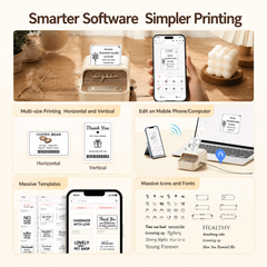 Niimbot B21 Pro Bluetooth Label Maker Red & Black Printing Photo Printer