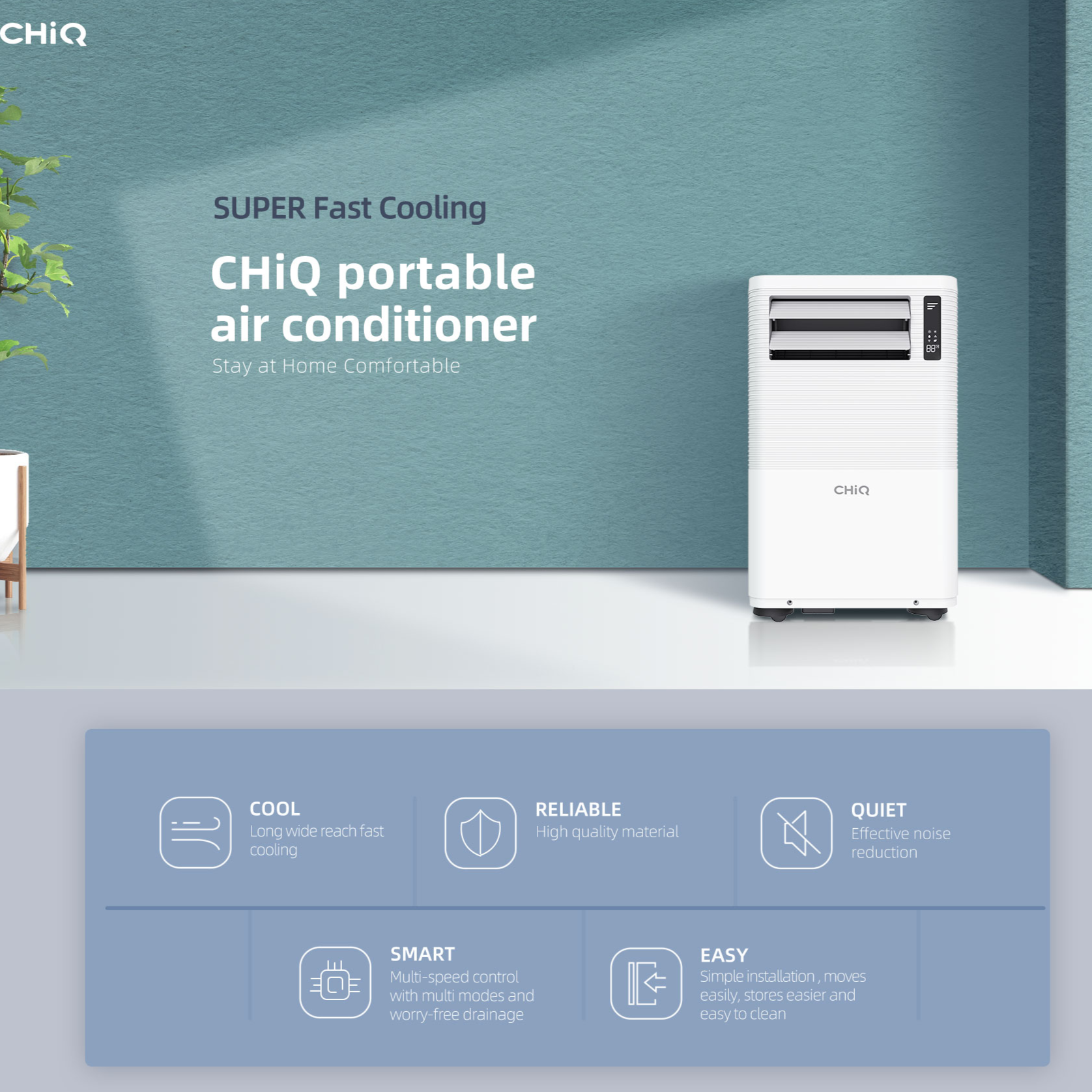 CHiQ Portable Air Conditioner 2.55KW