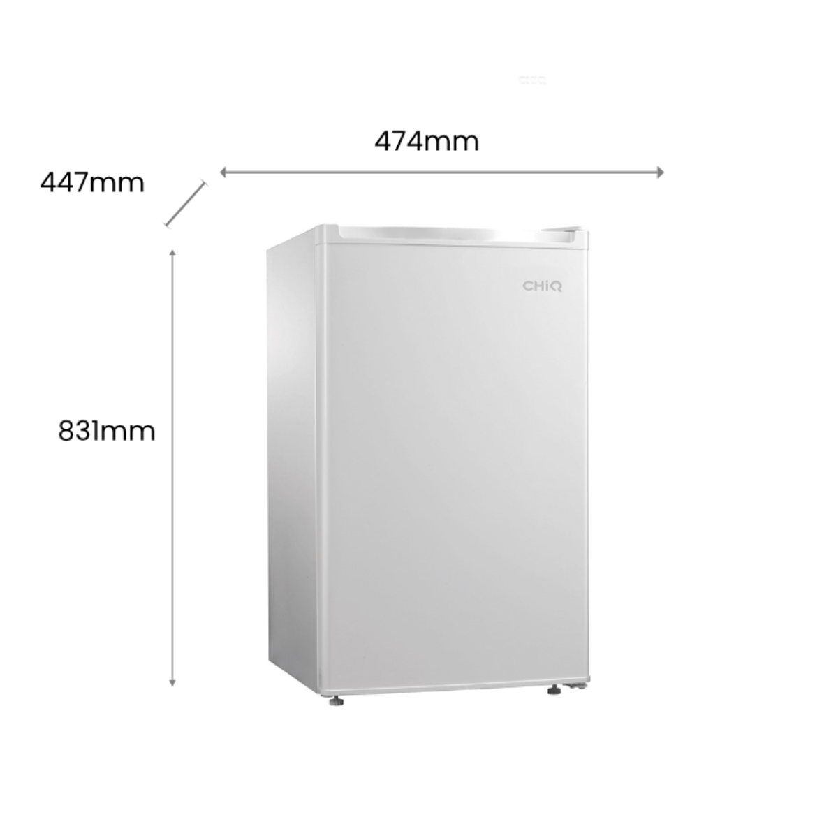 CHiQ Single Door Bar Fridge CSR090DW