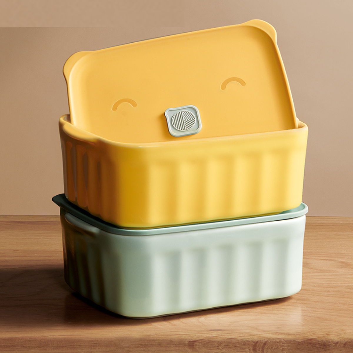 BUYDEEM CT1006 Ceramic Food Storage Bento Lunch Box