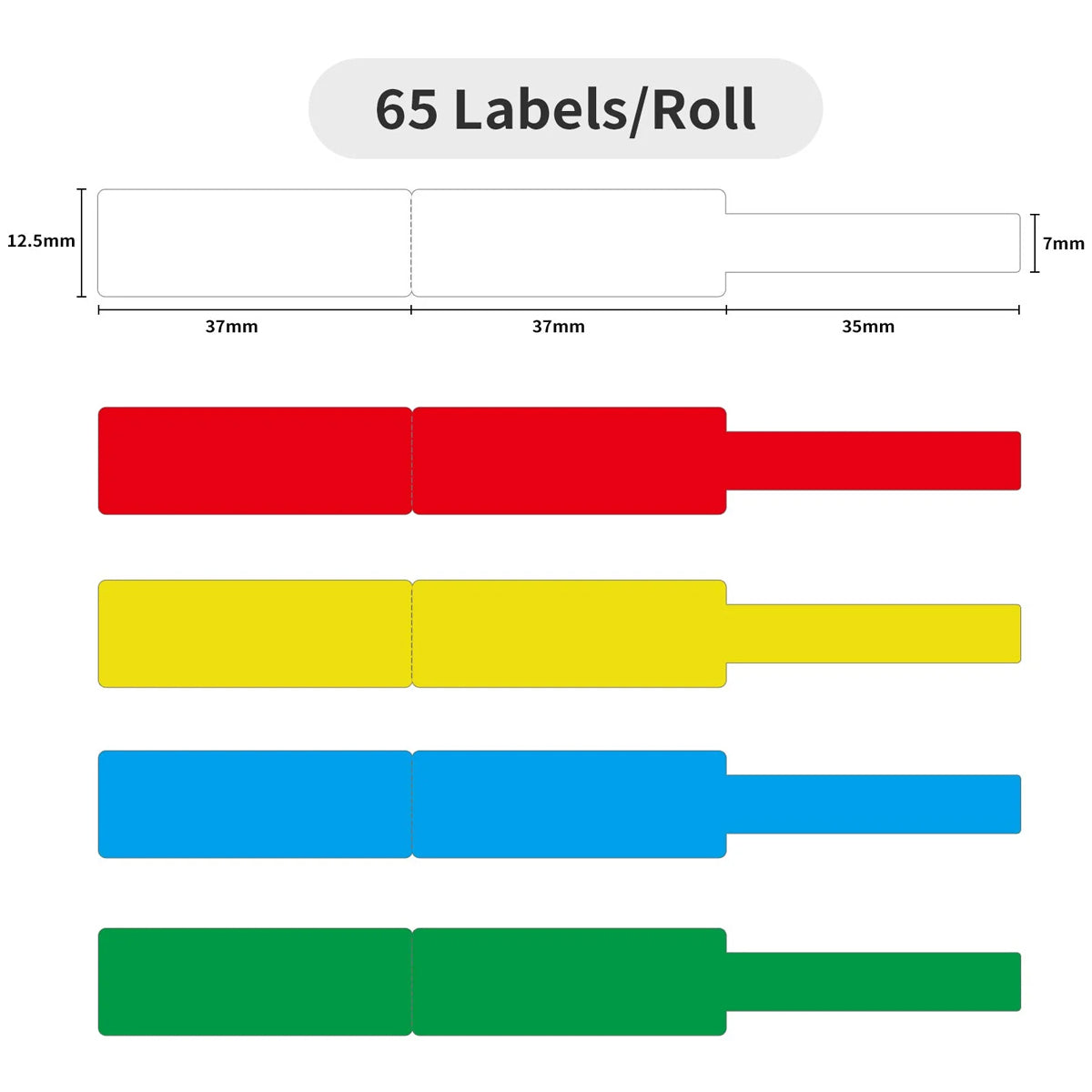 NIIMBOT Thermal Labels Cable Label Paper for  D11/D101/D110