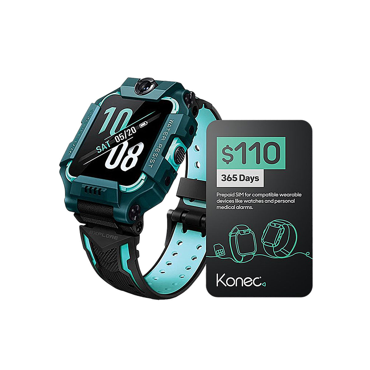 imoo Z6 Kids Smartwatch Phone, Konec Mobile 12 months bundle