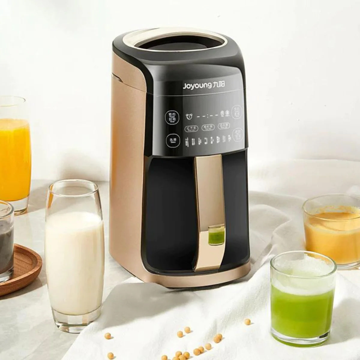 Joyoung Soy Milk Maker DJ13S-P90 - Automatic Touch Screen, 360° Heating