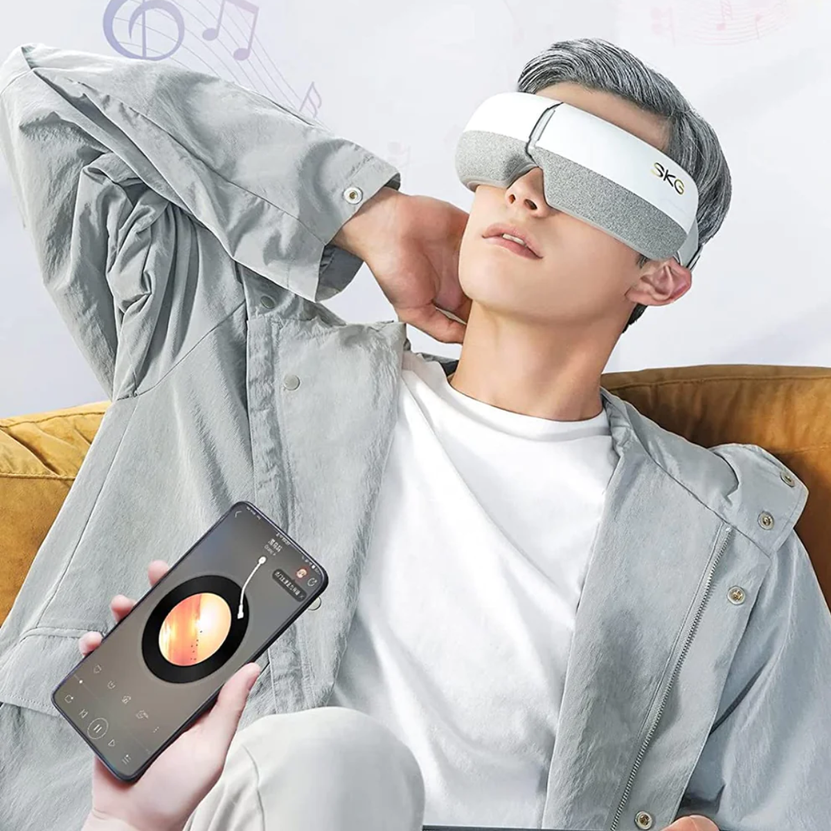 SKG E3 Eye Massager With Heat For Migraines