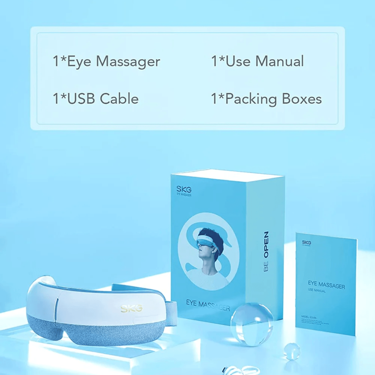 SKG E3 Eye Massager With Heat For Migraines