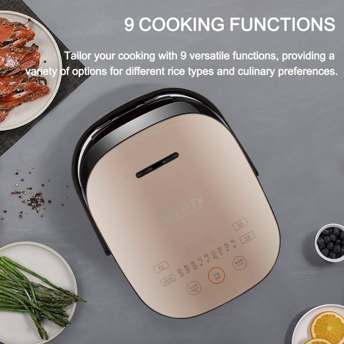 Joyoung IH Induction Rice Cooker 4.0L F-40T88 Plus - Enamel Stew Mode, Induction Heating, 9 Functions