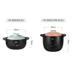 Bear Heat Resistant Spodumene Ceramic Cooking Casserole 3.5L