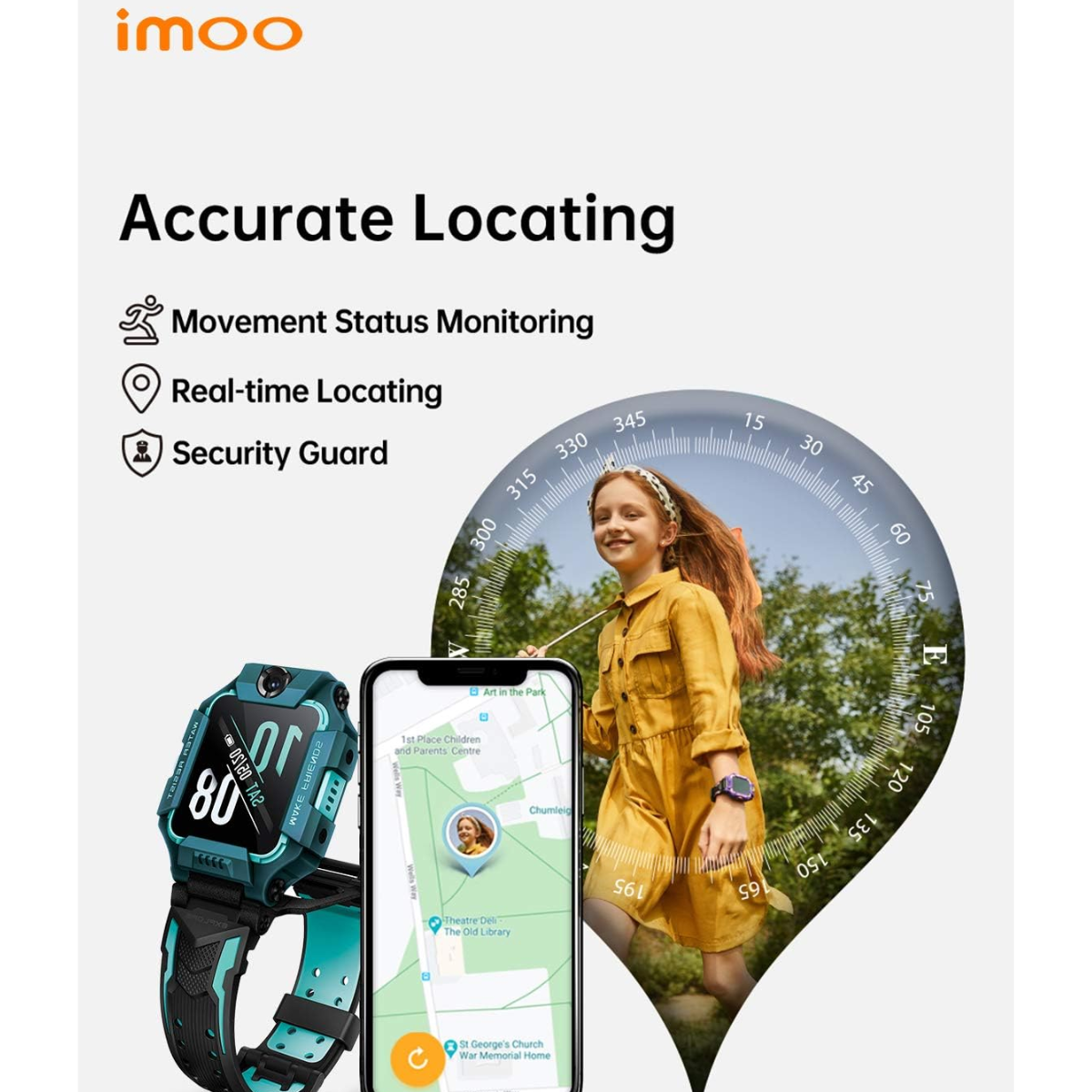 imoo Z6 Kids Smartwatch Phone, Konec Mobile 12 months bundle
