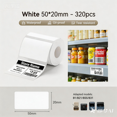 Niimbot B21/B3S/B1/B31 White Thermal Labels