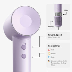 Laifen SE · High-speed hair dryer - Matte Purple