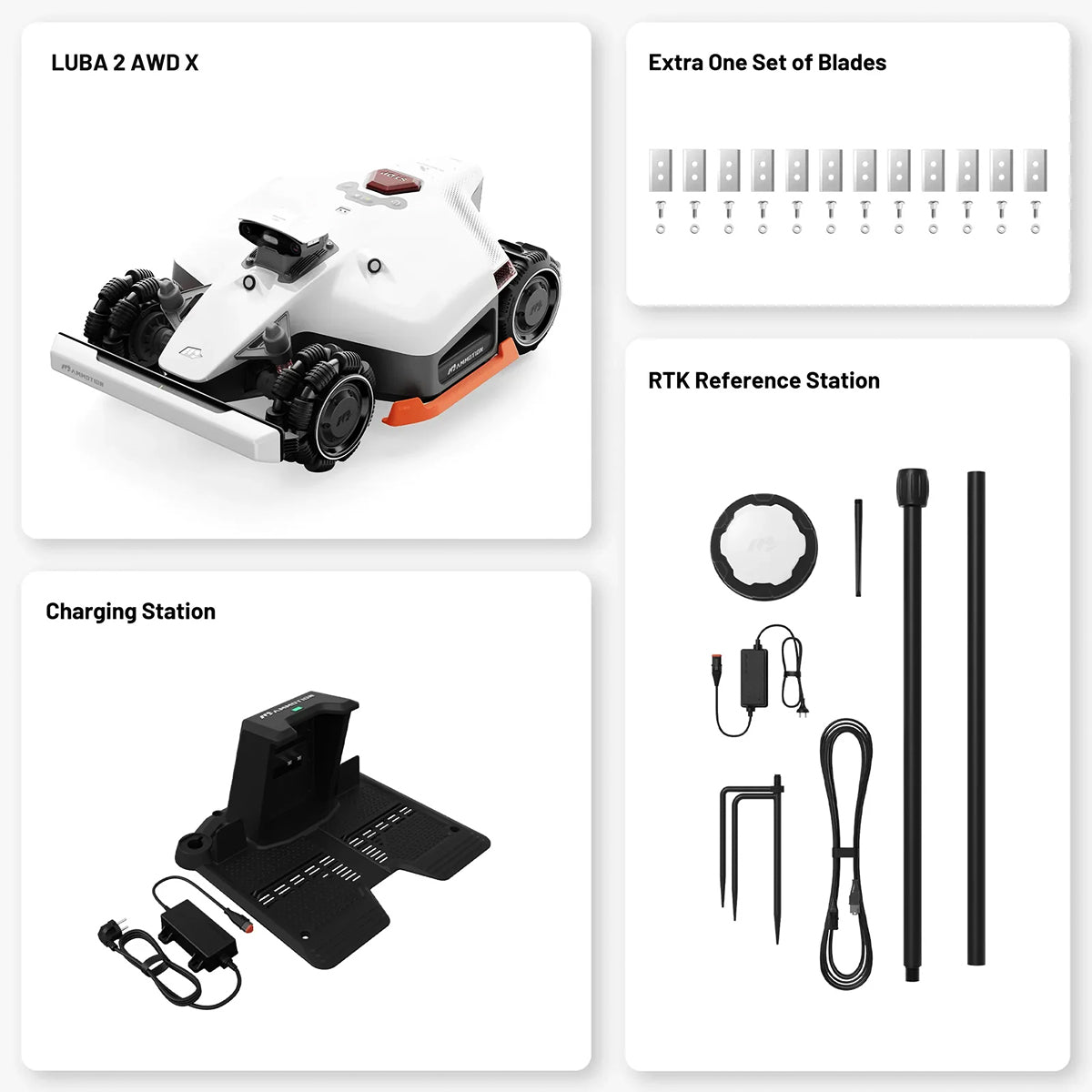 MAMMOTION LUBA 2 AWD 3000X: Perimeter Wire Free Robot Lawn Mower
