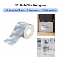 Niimbot M2_H/M3 50*30mm 240Pcs Holographic Thermal Transfer Label