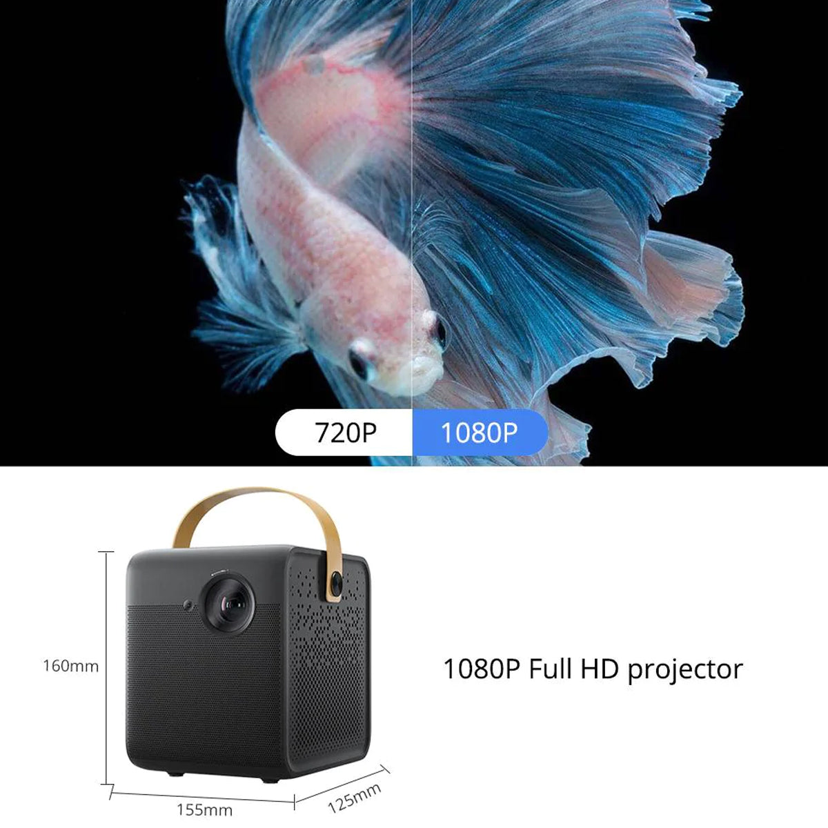 Formovie Mini Projector Dice + Rollable Fresnel Screen