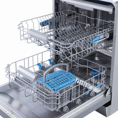Midea 60cm Freestanding Dishwasher 9 program wash+Midea 90cm Gas Glass Cooktop with 5 Burners Black