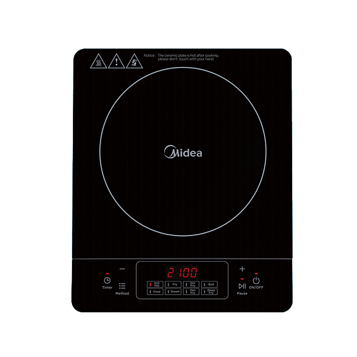 Midea Portable Induction Cooker 3-hour timer
