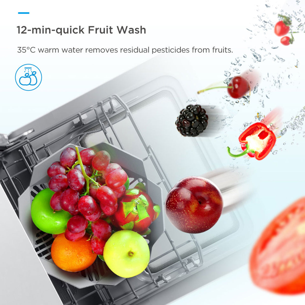 Midea 3rd Gen Benchtop Mini Dishwasher Multifunctional 3 Place Dish Washing Latest Version Water Tray Included