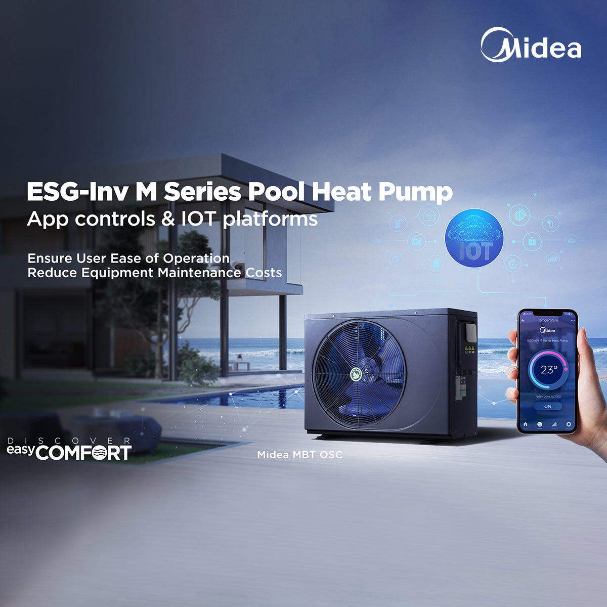 Midea ESG-Inv M Series Pool Heat Pump 12KW