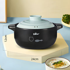 Bear Heat Resistant Spodumene Ceramic Cooking Casserole 3.5L