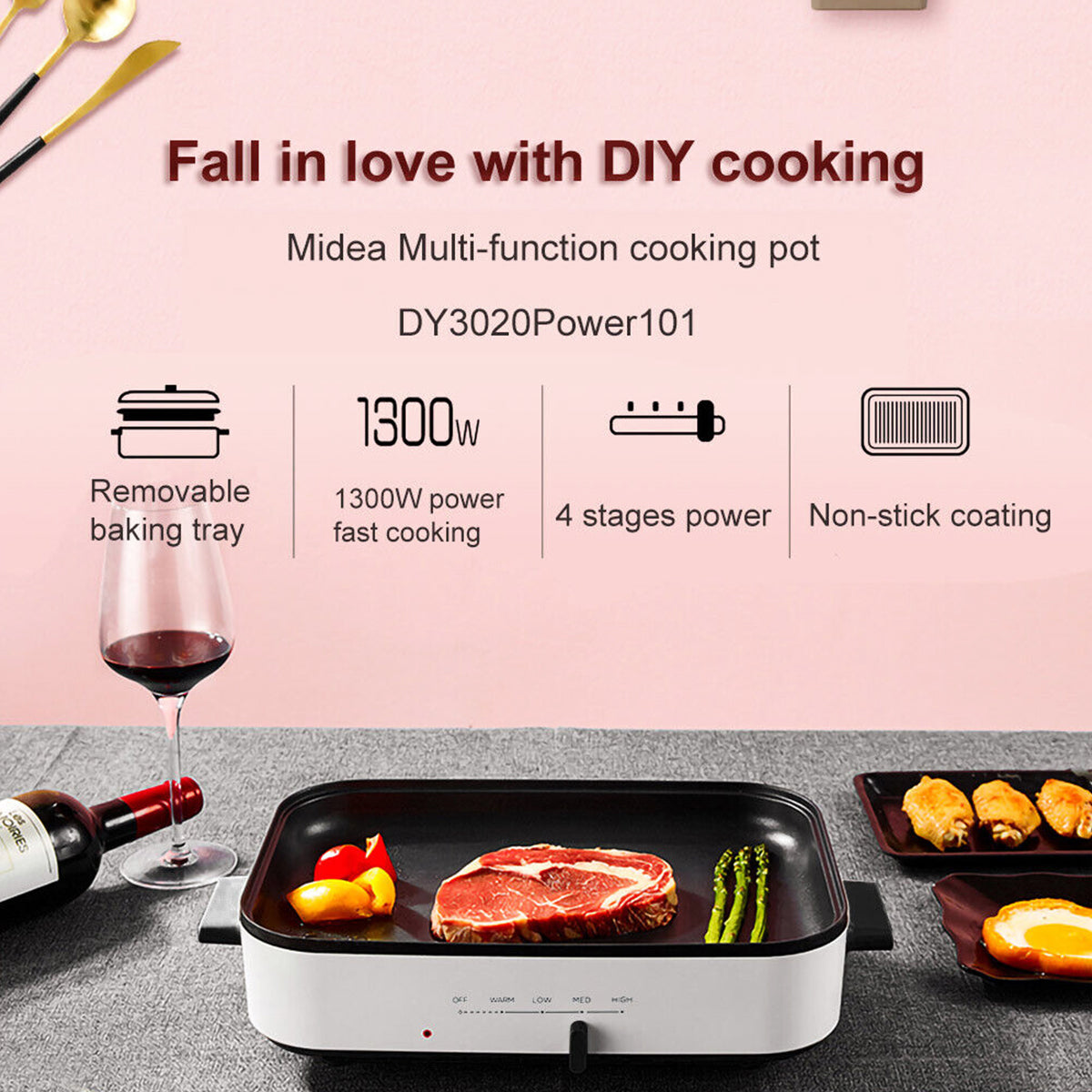 Midea Multifunction Cooking Pot 1300W