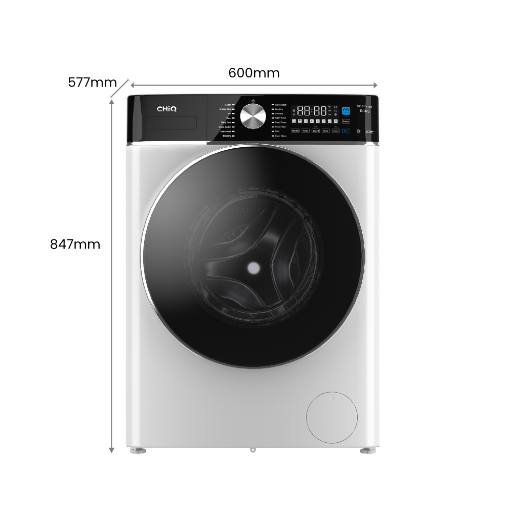 CHiQ  8kg One Touch Front Load Washing Machine