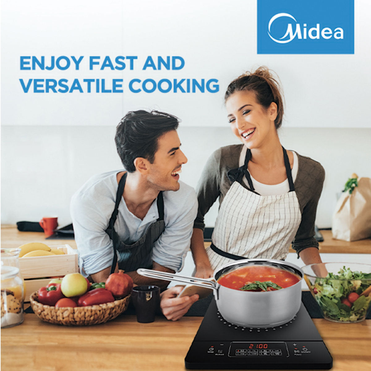 Midea Portable Induction Cooker 3-hour timer