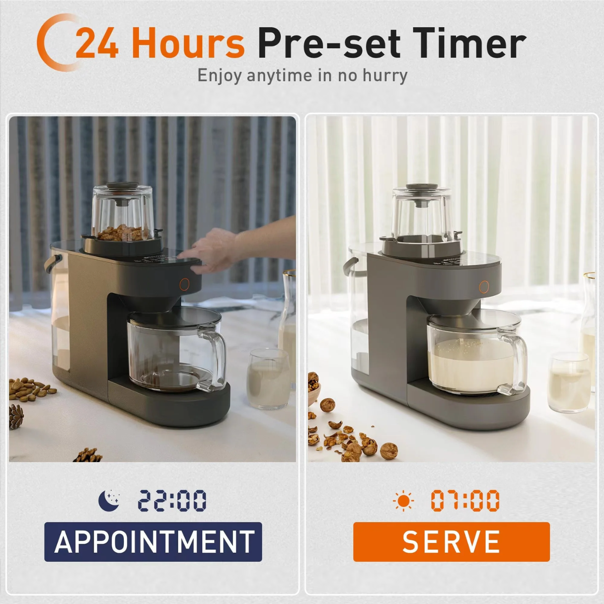 blenders for kitchen can preset time