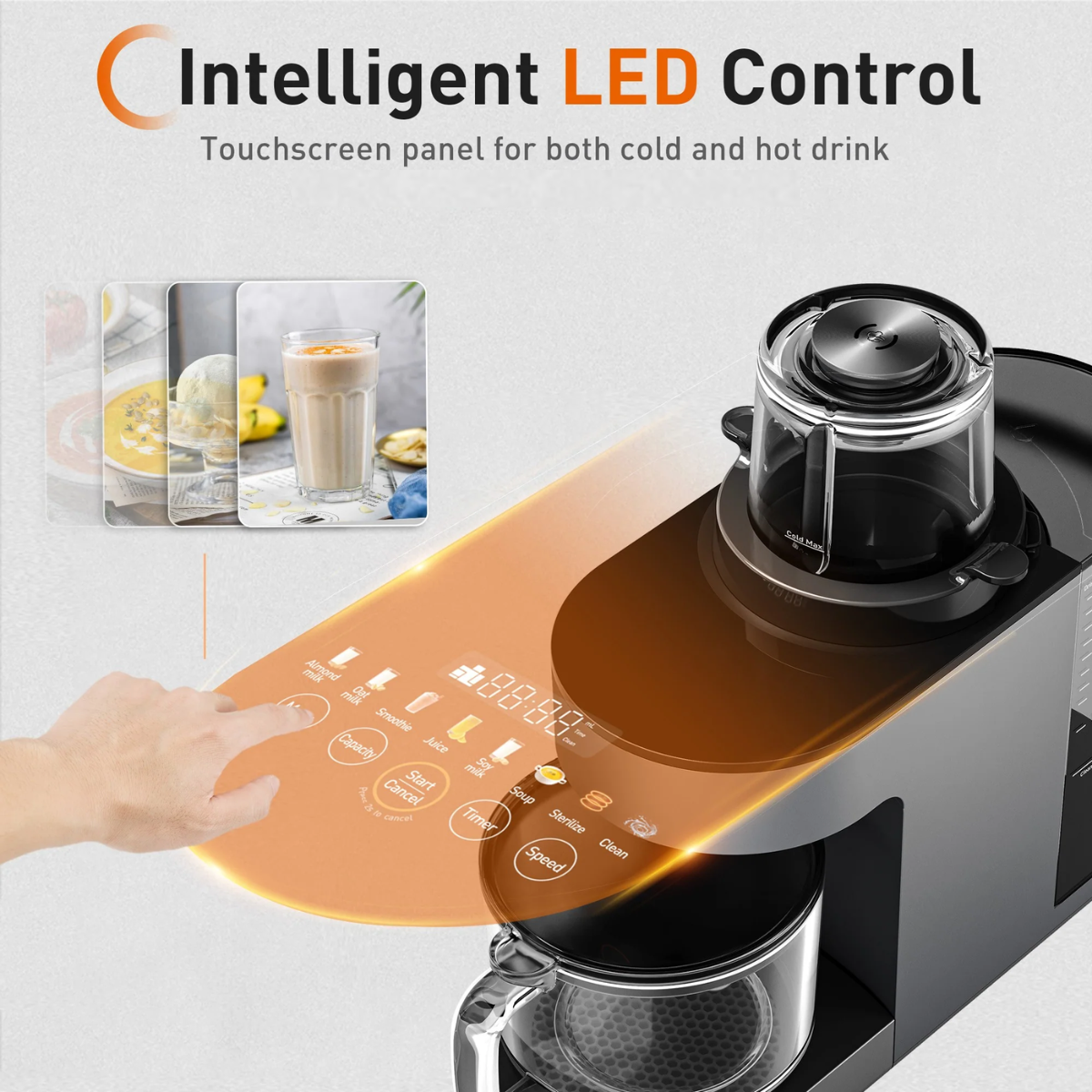 blender for shakes and smoothies with Intelligent LED Control