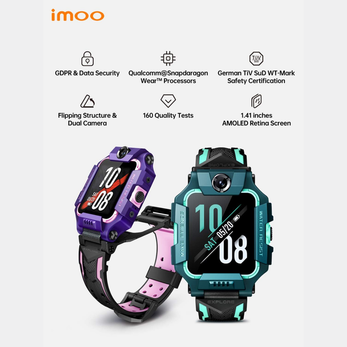 imoo Z6 Kids Smartwatch Phone, Konec Mobile 12 months bundle
