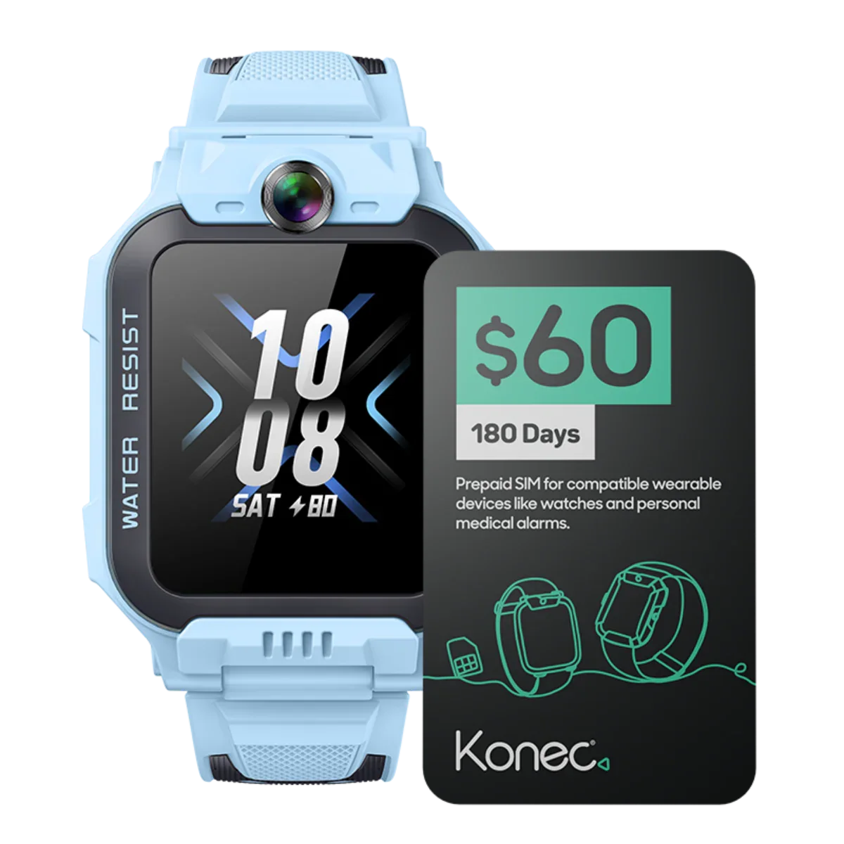 imoo Z7 Little Genius Phone Watch 4G HD Video Voice Call GPS Track Phone SIM Card 6 Months